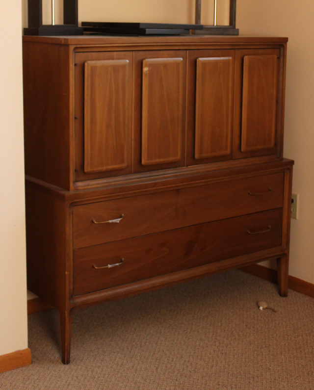 mid century modern tall dresser